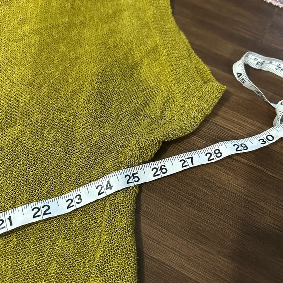 Eileen Fisher Mélange Linen Grain V-Neck Oval Top Size small sweater - Picture 5 of 7